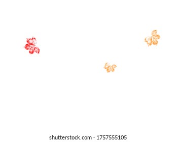 Autumn background with golden maple and oak leaves.  Vector paper illustration.  Stylish tree foliage vector october seasonal background.