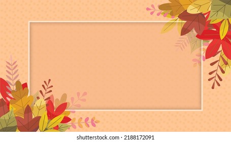 Autumn background with golden maple and oak leaves. Vector paper illustration.Vector set of greeting cards with autumn elements and lettering. Happy September, hello autumn, fall in love.