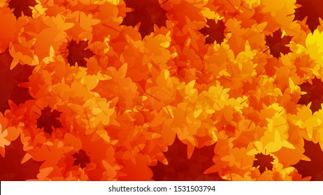 Autumn background. Happy Thanksgiving Day abstract holiday background with falling maple leaves for your design