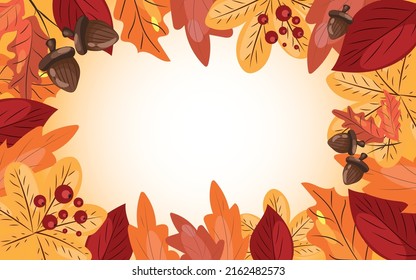 Autumn background. High quality vector illustration.