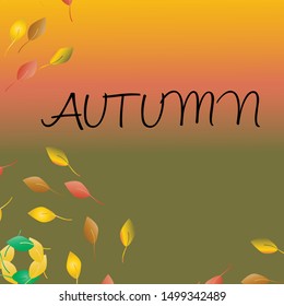 Autumn background Illustration. Can use for print, template, presentation, banner, poster, wallpaper