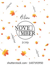Autumn background illustration designs can be used for background displays, gift cards, wallpapers, brochures, flyers, templates, websites