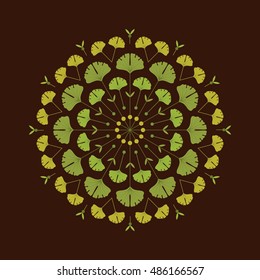 autumn background illustration in flat style