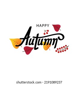 Autumn background with leaf for shopping sale Banner for promotion discount season. Vector illustration template. Thanksgiving backdrop