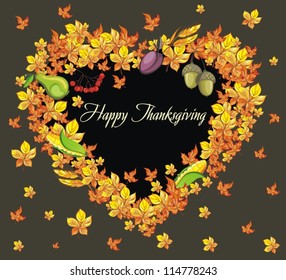Autumn background with leaves.