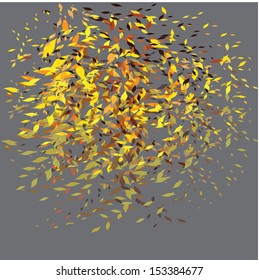Autumn background with leaves