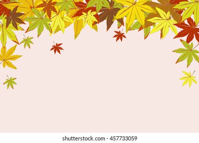Autumn background of leaves