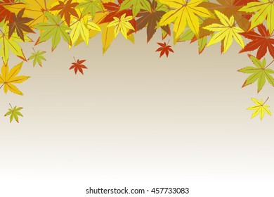 Autumn background of leaves