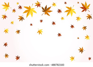 Autumn background of leaves