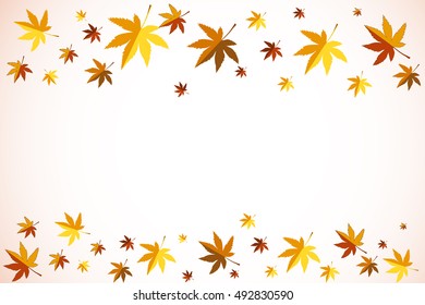 Autumn background of leaves