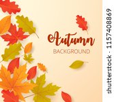 Autumn background with leaves. Can be used for poster, banner, flyer, invitation, website or greeting card. Vector illustration