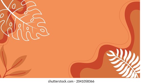 Fondo otoñal con hojas. Se puede usar para afiches, banner, volante, invitación, sitio web o tarjeta de saludo. Ilustración del vector