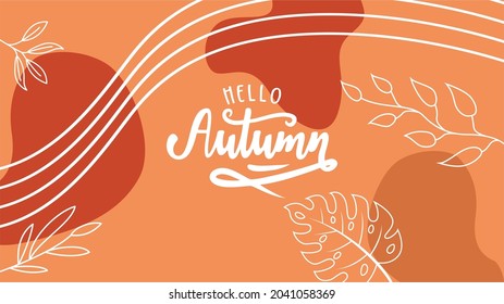 Autumn background with leaves. Can be used for poster, banner, flyer, invitation, website or greeting card. Vector illustration