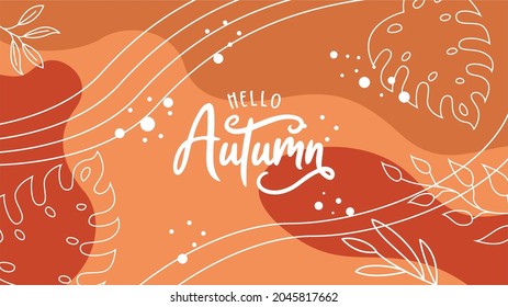 Autumn background with leaves. Can be used for poster, banner, flyer, invitation, website or greeting card. Vector illustration