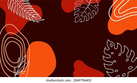 Autumn background with leaves. Can be used for poster, banner, flyer, invitation, website or greeting card. Vector illustration