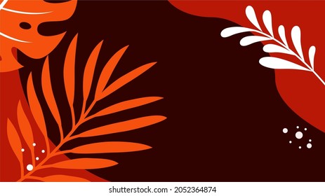 Autumn background with leaves. Can be used for poster, banner, flyer, invitation, website or greeting card. Vector illustration