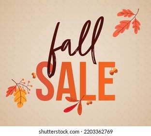 Autumn background with leaves. Can be used for poster, banner, flyer, invitation, website or greeting card. Vector illustration.