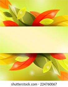 autumn background with leaves. eps10