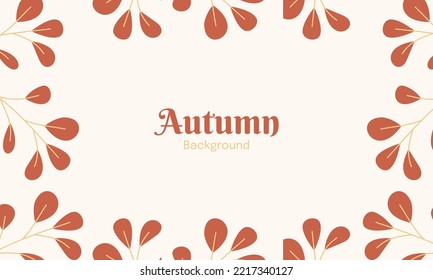 Autumn background with leaves. Fall background with leaves. Autumn background with copy space text