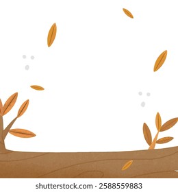 autumn Background with leaves Forest