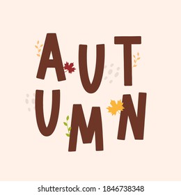 Fondo de otoño, otoño deja el fondo de la ilustración del vector de iconos