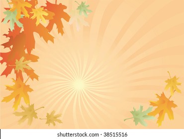 Autumn background with the leaves of maple