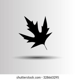Autumn background with leaves. Maple leaf vector illustration