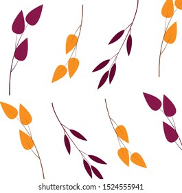 autumn, background, leaves, multicolor expand icon on white background