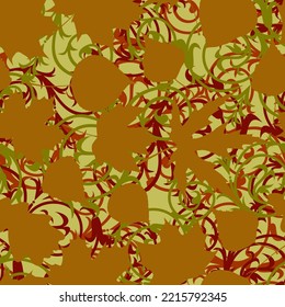 Autumn background with autumn leaves. Seamless pattern with blue birds for fabrics, textiles, packaging and wallpaper. Vector illustration.
