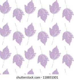 Autumn background with leaves. Seamless texture. Vector illustration./ Floral background