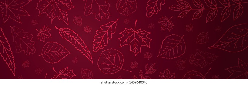 Autumn background with leaves for shopping sale or promo poster and frame leaflet or web banner and social media