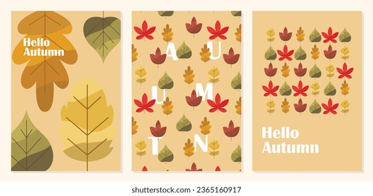Autumn background with leaves. Use for poster, banner, flyer,  invitation, website or greeting card. Vector illustration. Autumn banner.
