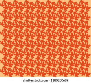 Autumn background of leaves, vector background