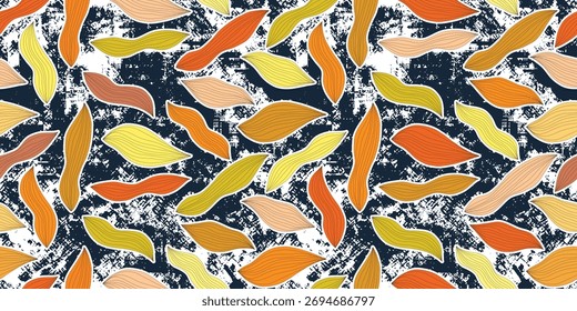 Autumn background of leaves, vector design