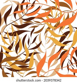 Autumn background. Autumn leaves. Vector illustration