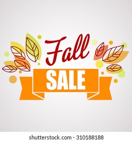 Autumn background with leaves. Vector illustration Eps10.