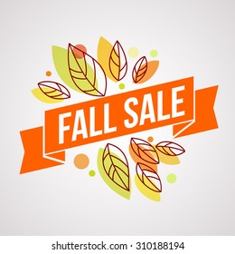 Autumn background with leaves. Vector illustration Eps10.