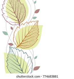 Autumn background with leaves for web-design