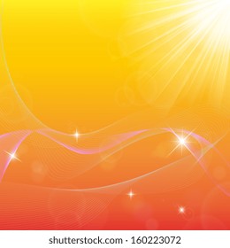 Autumn background with light. EPS 10