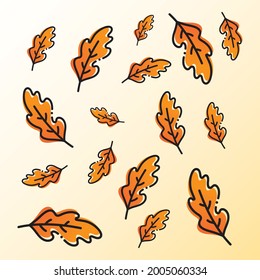 autumn background logo template illustration
