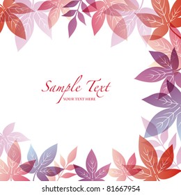 autumn background with maple