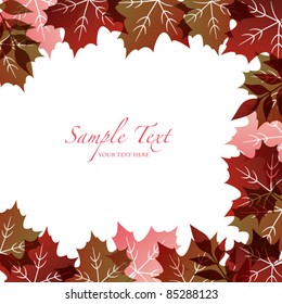 autumn background with maple