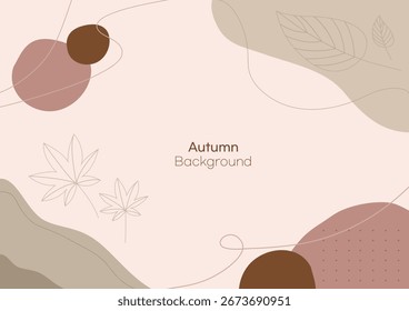 Herbst Hintergrund und Ahornblatt Illustration