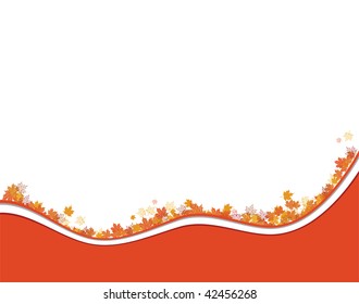 Autumn background, maple leafs