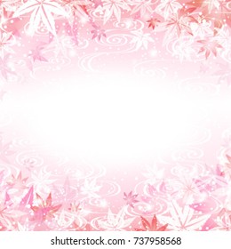 autumn background with maple leaves