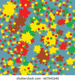 Autumn background with maple leaves. Banner or poster for design in autumn style.