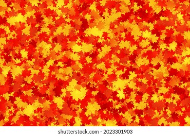 Autumn background with maple leaves. Vector