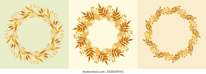 Fondo de otoño con hojas naranjas y amarillas. Patrón con siluetas de hojas simples. Decoración de Vector para otoño, Acción de Gracias y diseño del Día de la Cosecha.