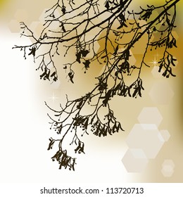 Autumn background, ornament
