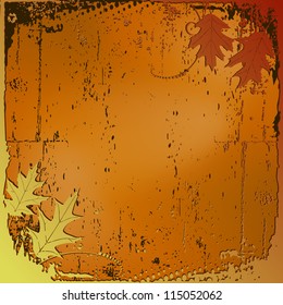 Autumn background, ornament